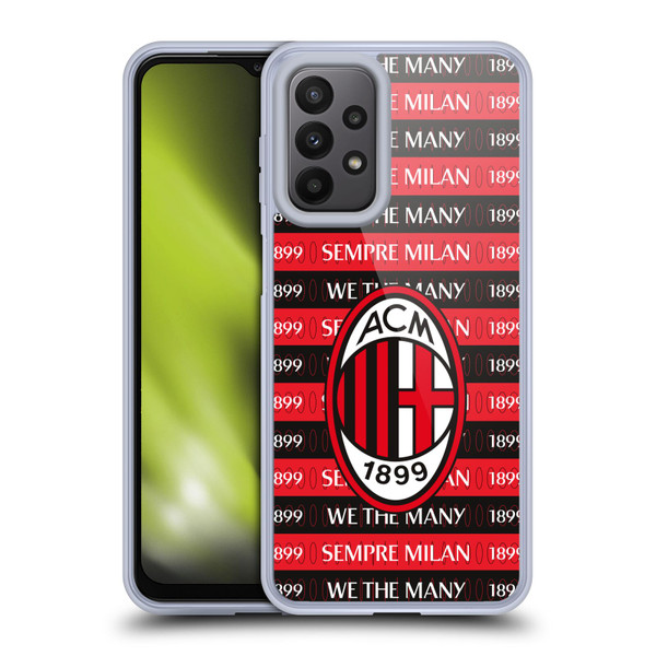 AC Milan Art Milan 1899 Soft Gel Case for Samsung Galaxy A23 / 5G (2022)