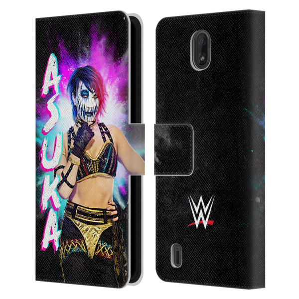 WWE Asuka Black Portrait Leather Book Wallet Case Cover For Nokia C01 Plus/C1 2nd Edition
