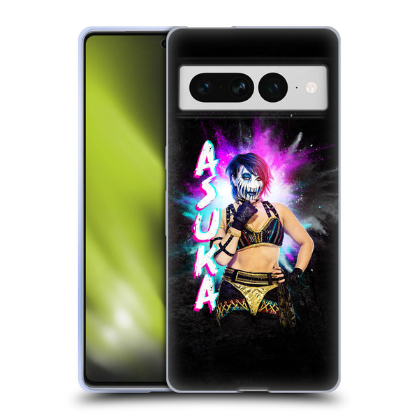 WWE Asuka Black Portrait Soft Gel Case for Google Pixel 7 Pro