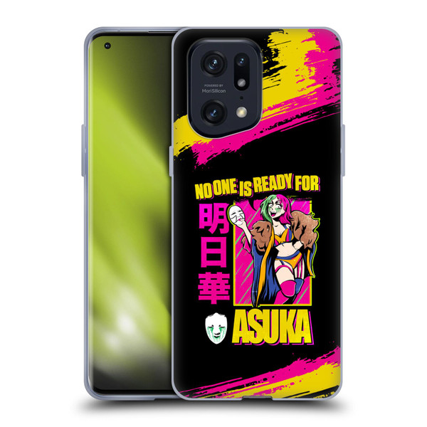 WWE Asuka No One Is Ready Soft Gel Case for OPPO Find X5 Pro