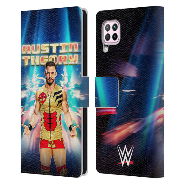 WWE Austin Theory Portrait Leather Book Wallet Case Cover For Huawei Nova 6 SE / P40 Lite