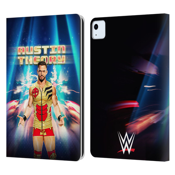 WWE Austin Theory Portrait Leather Book Wallet Case Cover For Apple iPad Air 2020 / 2022