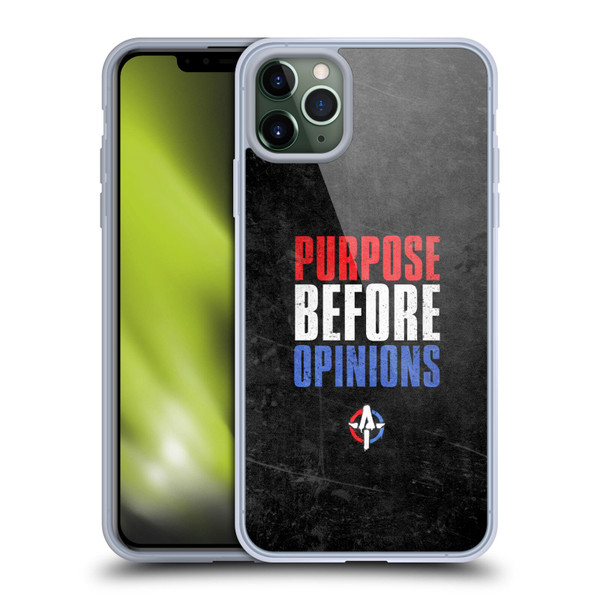 WWE Austin Theory Purpose Before Opinions Soft Gel Case for Apple iPhone 11 Pro Max