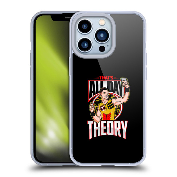 WWE Austin Theory All Day Theory Soft Gel Case for Apple iPhone 13 Pro