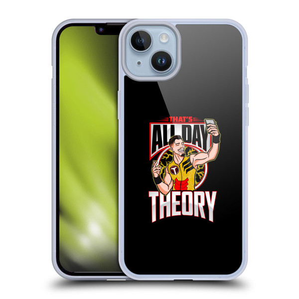 WWE Austin Theory All Day Theory Soft Gel Case for Apple iPhone 14 Plus