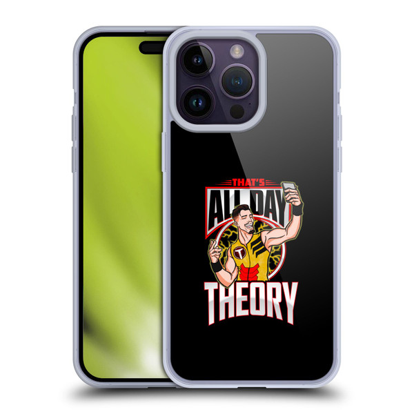 WWE Austin Theory All Day Theory Soft Gel Case for Apple iPhone 14 Pro Max