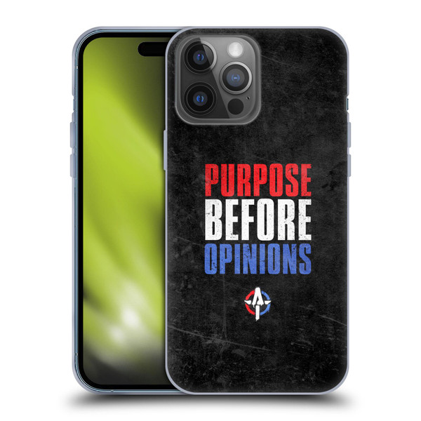 WWE Austin Theory Purpose Before Opinions Soft Gel Case for Apple iPhone 14 Pro Max