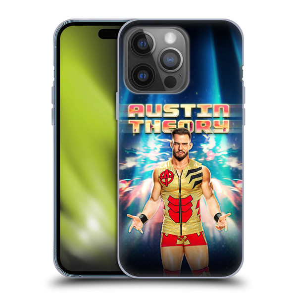 WWE Austin Theory Portrait Soft Gel Case for Apple iPhone 14 Pro