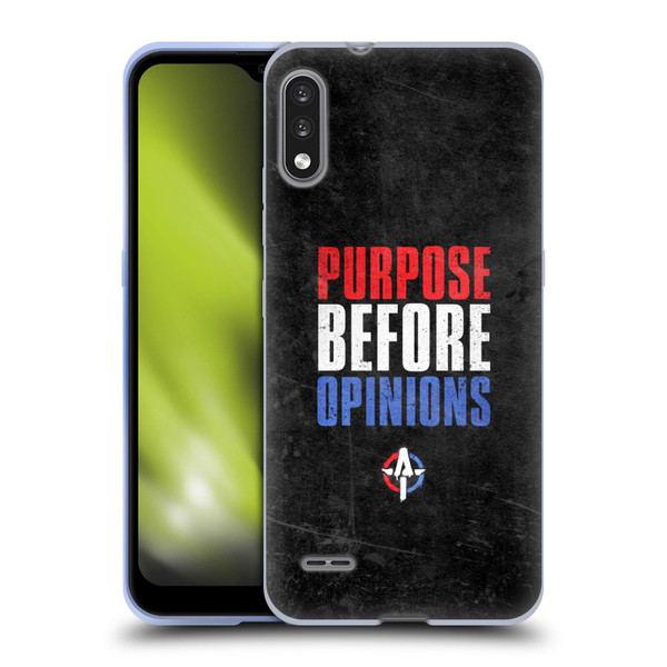 WWE Austin Theory Purpose Before Opinions Soft Gel Case for LG K22