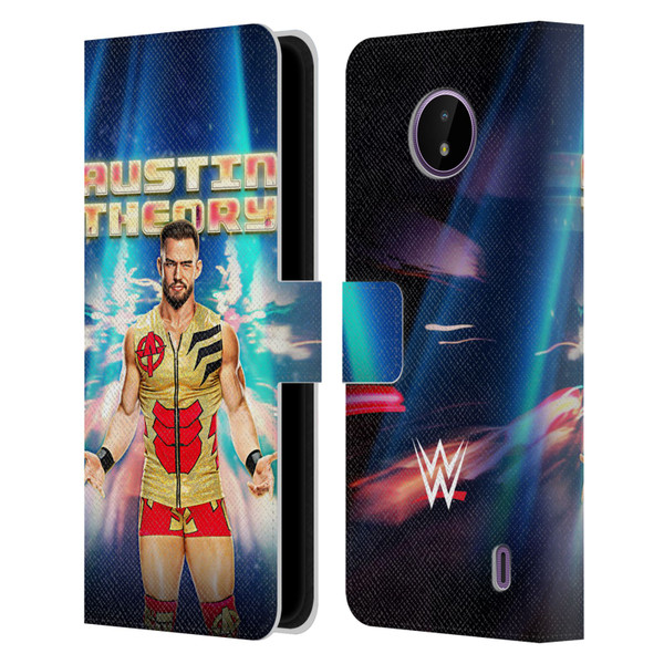 WWE Austin Theory Portrait Leather Book Wallet Case Cover For Nokia C10 / C20