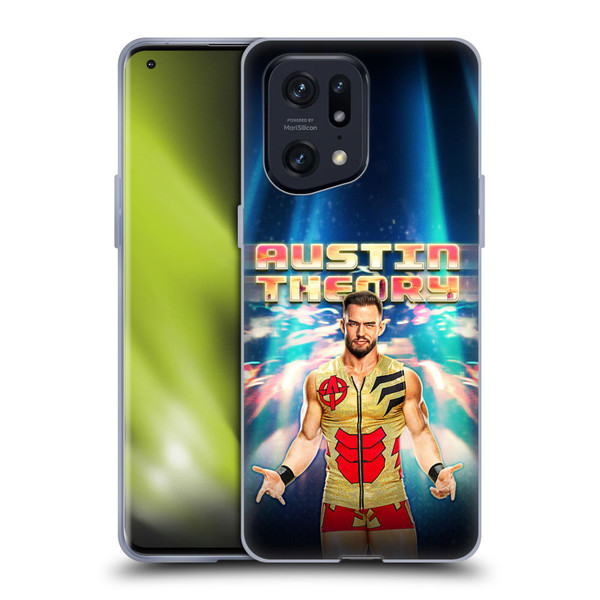 WWE Austin Theory Portrait Soft Gel Case for OPPO Find X5 Pro