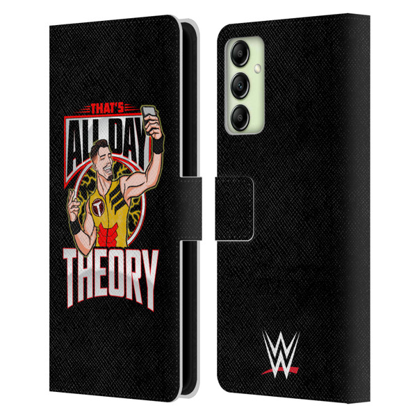 WWE Austin Theory All Day Theory Leather Book Wallet Case Cover For Samsung Galaxy A14 5G