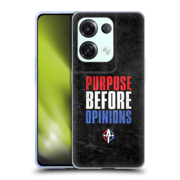 WWE Austin Theory Purpose Before Opinions Soft Gel Case for OPPO Reno8 Pro