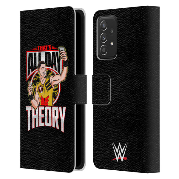 WWE Austin Theory All Day Theory Leather Book Wallet Case Cover For Samsung Galaxy A53 5G (2022)