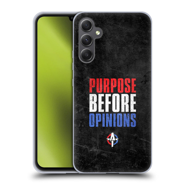 WWE Austin Theory Purpose Before Opinions Soft Gel Case for Samsung Galaxy A34 5G