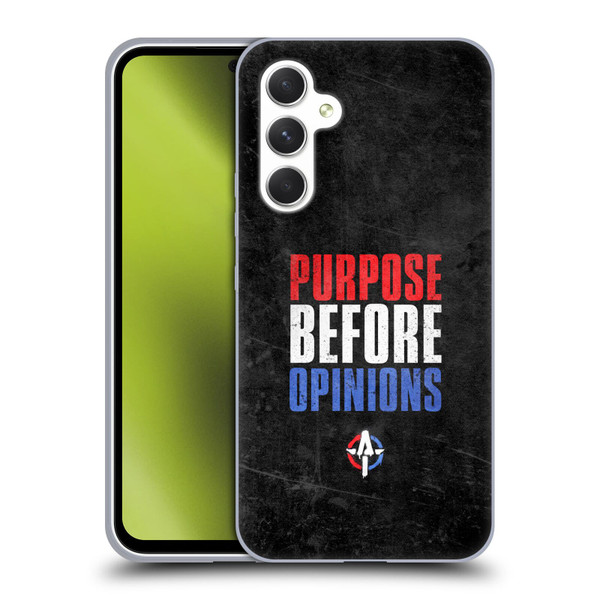 WWE Austin Theory Purpose Before Opinions Soft Gel Case for Samsung Galaxy A54 5G