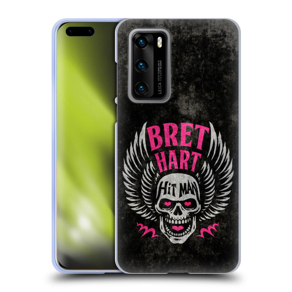 WWE Bret Hart Hitman Skull Soft Gel Case for Huawei P40 5G