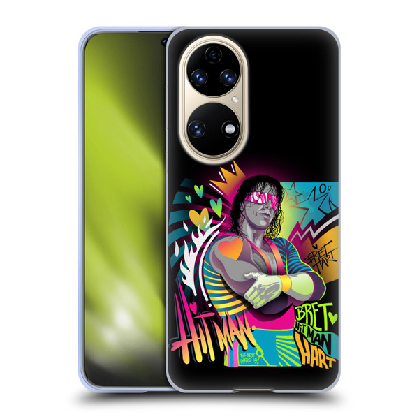WWE Bret Hart Neon Art Soft Gel Case for Huawei P50
