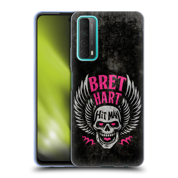 WWE Bret Hart Hitman Skull Soft Gel Case for Huawei P Smart (2021)