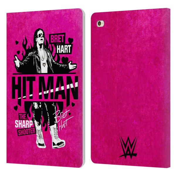 WWE Bret Hart Hitman Leather Book Wallet Case Cover For Apple iPad mini 4