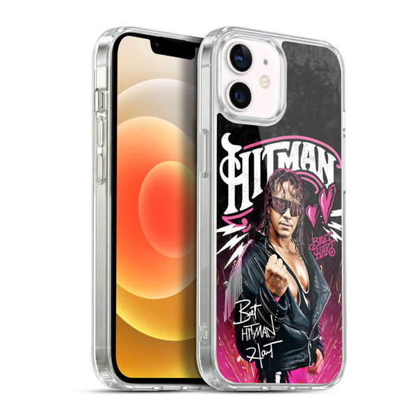WWE Bret Hart Hitman Graphics Soft Gel Case for Apple iPhone 12 / iPhone 12 Pro & MagSafe