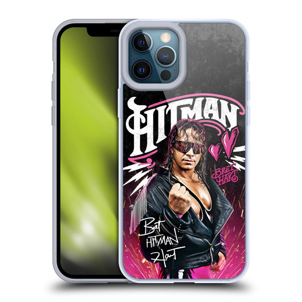 WWE Bret Hart Hitman Graphics Soft Gel Case for Apple iPhone 12 Pro Max