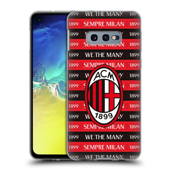 AC Milan Art Milan 1899 Soft Gel Case for Samsung Galaxy S10e