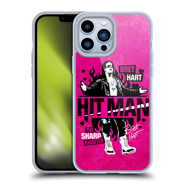 WWE Bret Hart Hitman Soft Gel Case for Apple iPhone 13 Pro Max