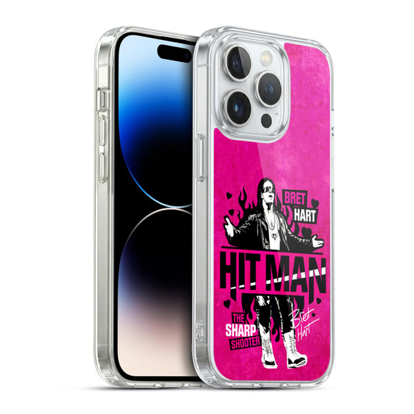 WWE Bret Hart Hitman Soft Gel Case for Apple iPhone 14 Pro & MagSafe