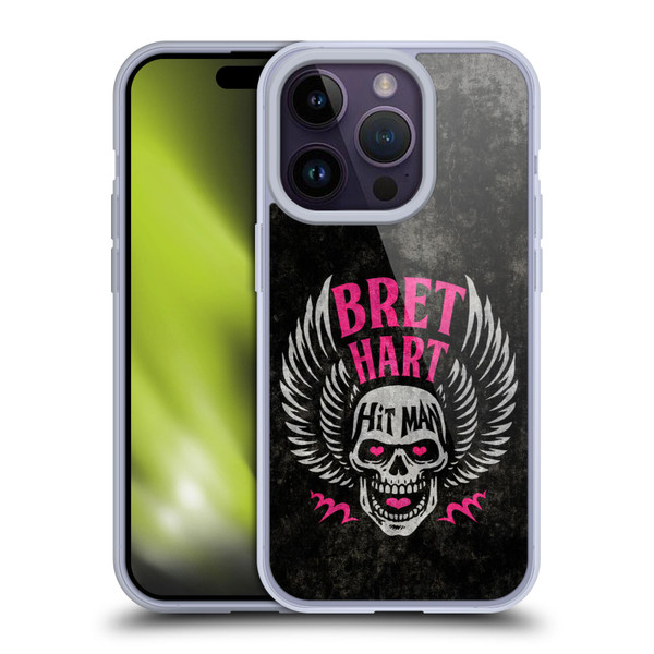 WWE Bret Hart Hitman Skull Soft Gel Case for Apple iPhone 14 Pro