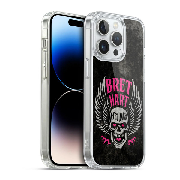 WWE Bret Hart Hitman Skull Soft Gel Case for Apple iPhone 14 Pro & MagSafe
