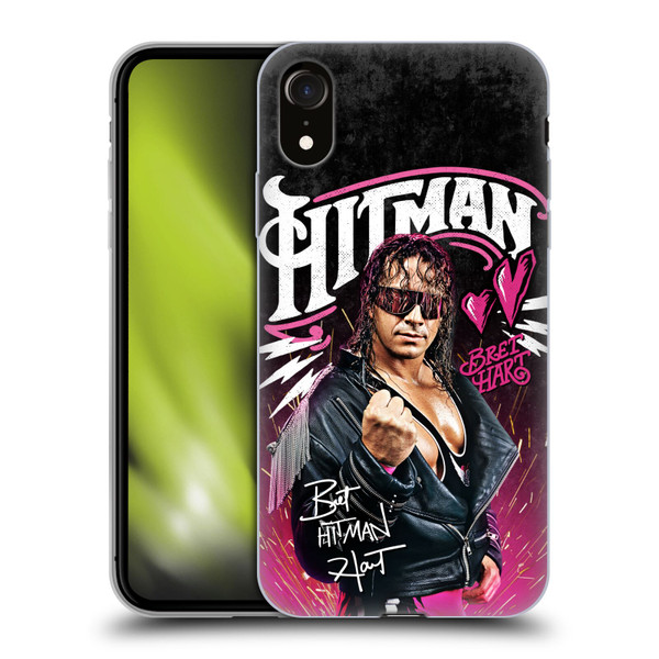 WWE Bret Hart Hitman Graphics Soft Gel Case for Apple iPhone XR