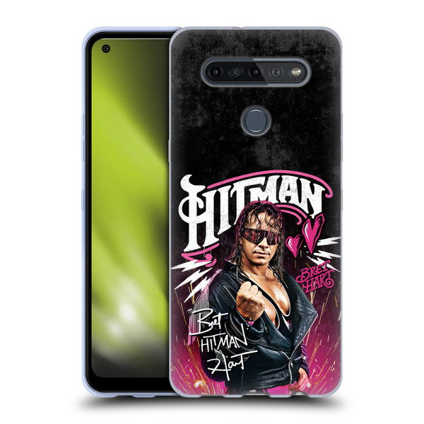 WWE Bret Hart Hitman Graphics Soft Gel Case for LG K51S