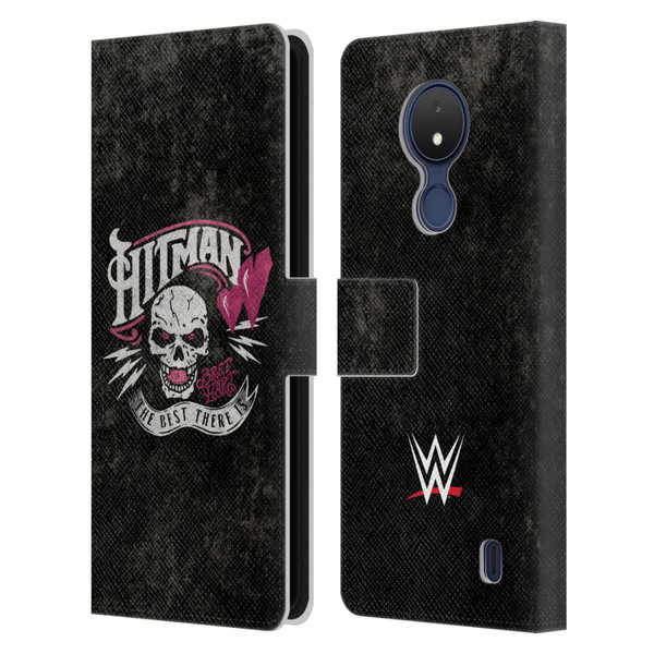 WWE Bret Hart Hitman Logo Leather Book Wallet Case Cover For Nokia C21