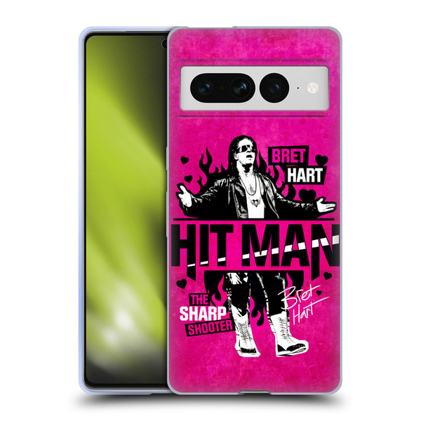 WWE Bret Hart Hitman Soft Gel Case for Google Pixel 7 Pro