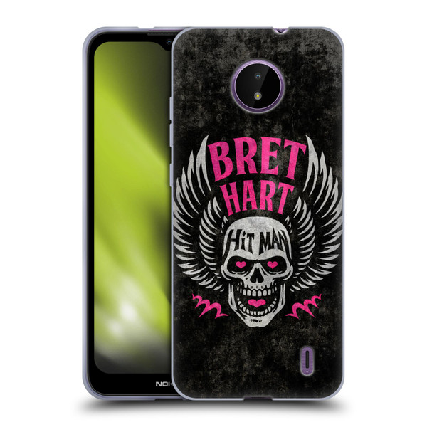 WWE Bret Hart Hitman Skull Soft Gel Case for Nokia C10 / C20