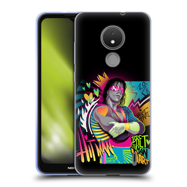 WWE Bret Hart Neon Art Soft Gel Case for Nokia C21