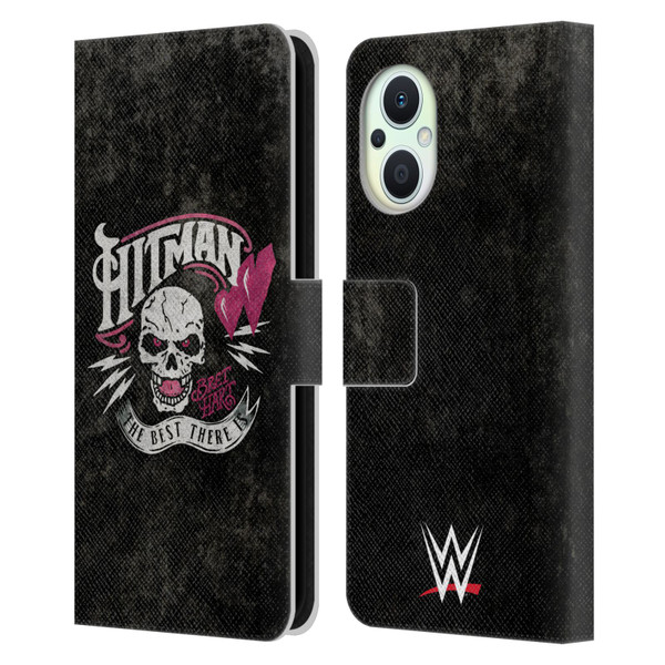 WWE Bret Hart Hitman Logo Leather Book Wallet Case Cover For OPPO Reno8 Lite