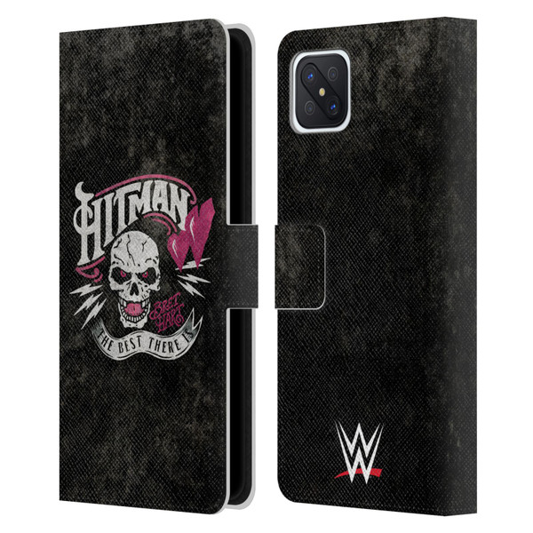 WWE Bret Hart Hitman Logo Leather Book Wallet Case Cover For OPPO Reno4 Z 5G