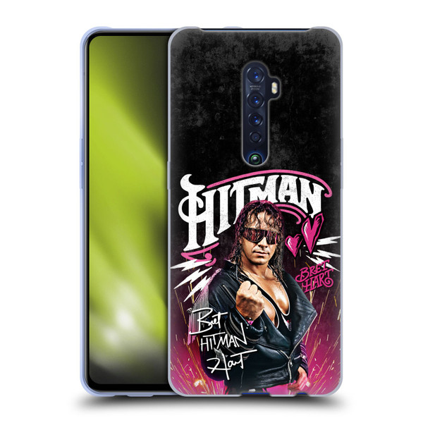 WWE Bret Hart Hitman Graphics Soft Gel Case for OPPO Reno 2