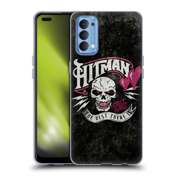 WWE Bret Hart Hitman Logo Soft Gel Case for OPPO Reno 4 5G