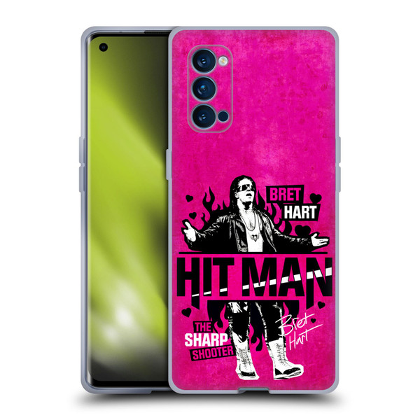 WWE Bret Hart Hitman Soft Gel Case for OPPO Reno 4 Pro 5G