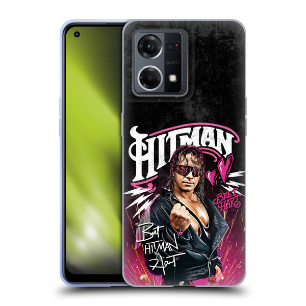 WWE Bret Hart Hitman Graphics Soft Gel Case for OPPO Reno8 4G