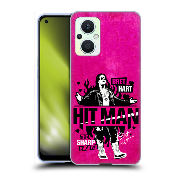 WWE Bret Hart Hitman Soft Gel Case for OPPO Reno8 Lite