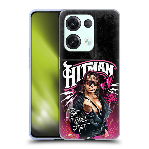 WWE Bret Hart Hitman Graphics Soft Gel Case for OPPO Reno8 Pro