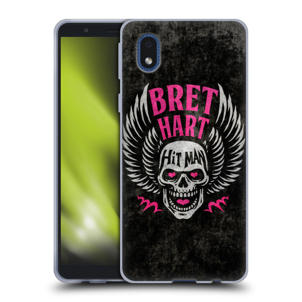 WWE Bret Hart Hitman Skull Soft Gel Case for Samsung Galaxy A01 Core (2020)