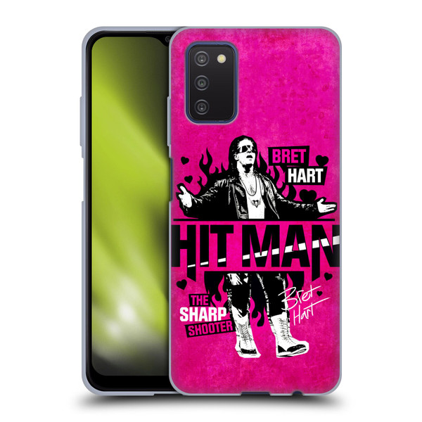WWE Bret Hart Hitman Soft Gel Case for Samsung Galaxy A03s (2021)