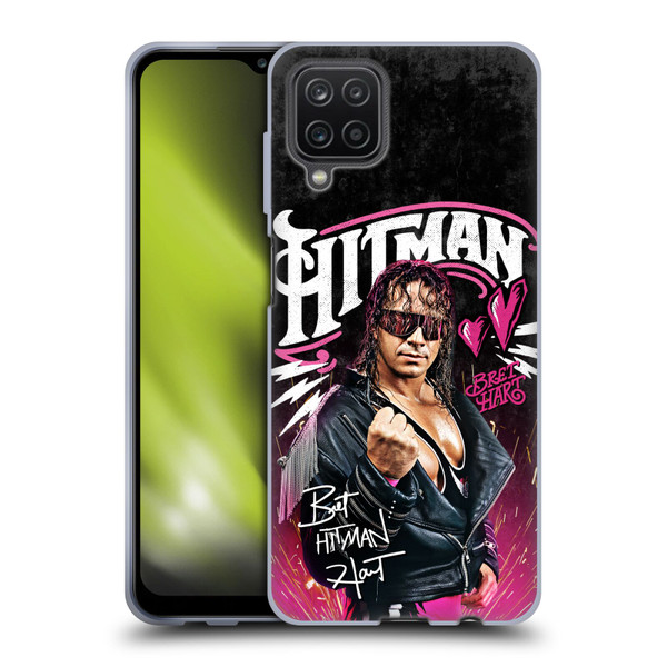 WWE Bret Hart Hitman Graphics Soft Gel Case for Samsung Galaxy A12 (2020)