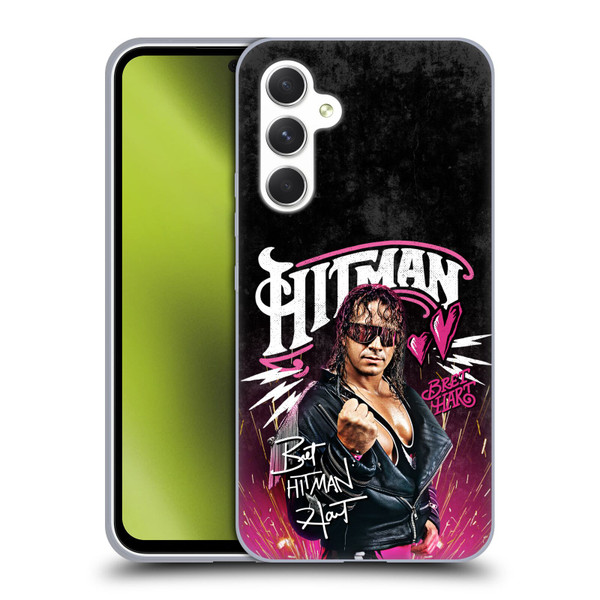 WWE Bret Hart Hitman Graphics Soft Gel Case for Samsung Galaxy A54 5G