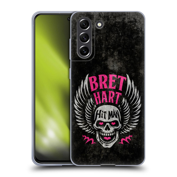 WWE Bret Hart Hitman Skull Soft Gel Case for Samsung Galaxy S21 FE 5G